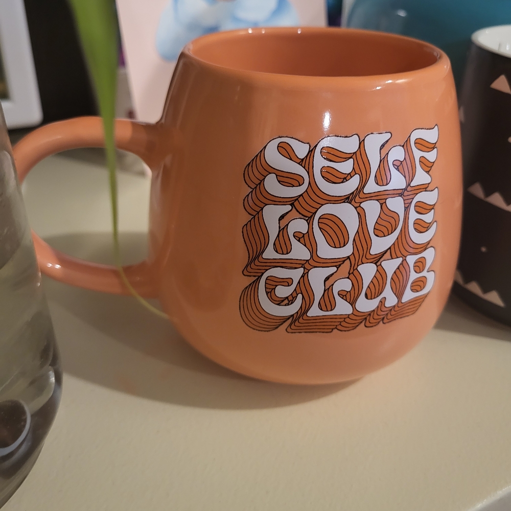 Clay Art Peach Self Love Club Mug